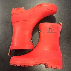 La Chameau Bright Red Rains Boots